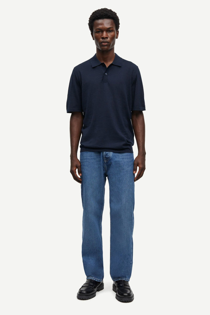 Samsøe Samsøe Sarowan Knit Polo Shirt Salute abigail fashion