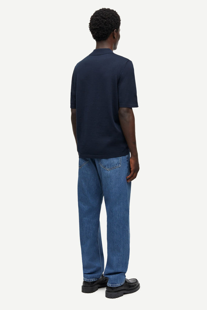 Samsøe Samsøe Sarowan Knit Polo Shirt Salute abigail fashion