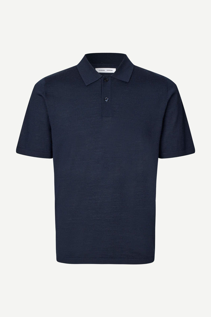 Samsøe Samsøe Sarowan Knit Polo Shirt Salute abigail fashion