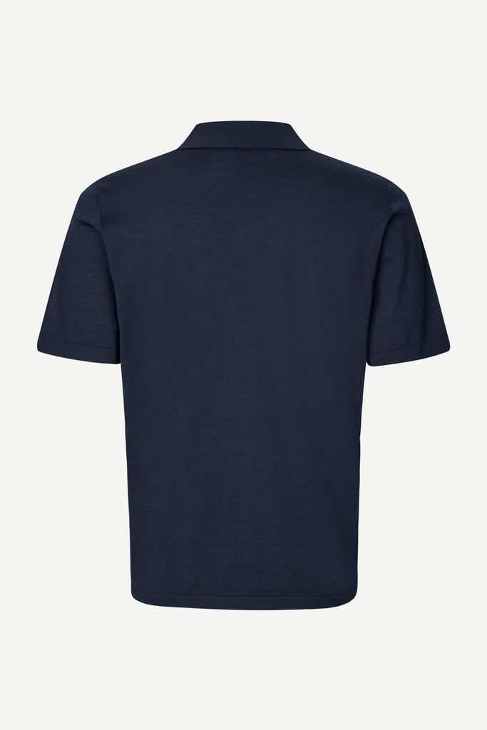 Samsøe Samsøe Sarowan Knit Polo Shirt Salute abigail fashion