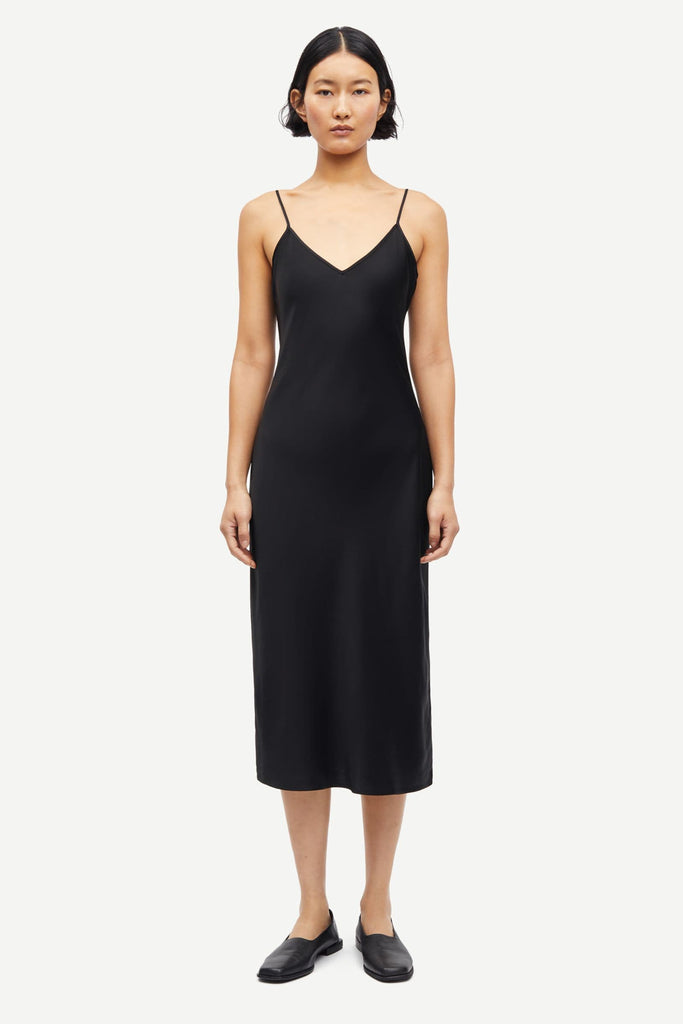 Samsøe Samsøe Women's Sashron Strap Dress Black - abigail fashion