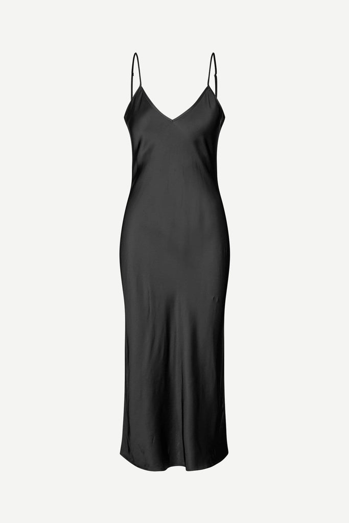 Samsøe Samsøe Women's Sashron Strap Dress Black - abigail fashion