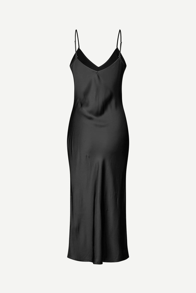Samsøe Samsøe Women's Sashron Strap Dress Black - abigail fashion