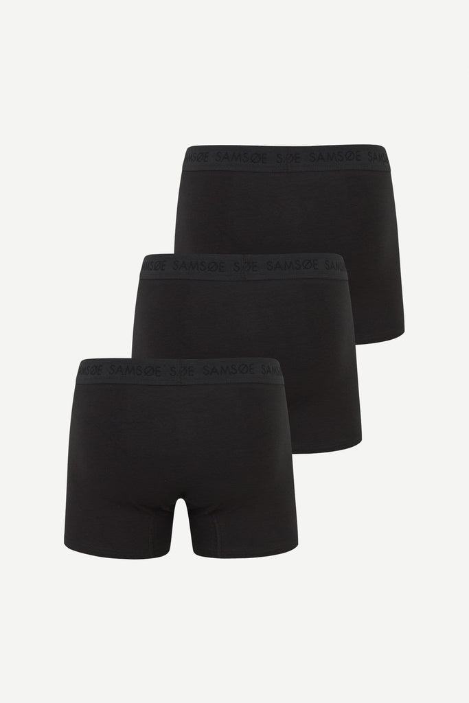 Samsøe Samsøe Trunk 3-Pack Slim Fitting Trunks Black abigail fashion