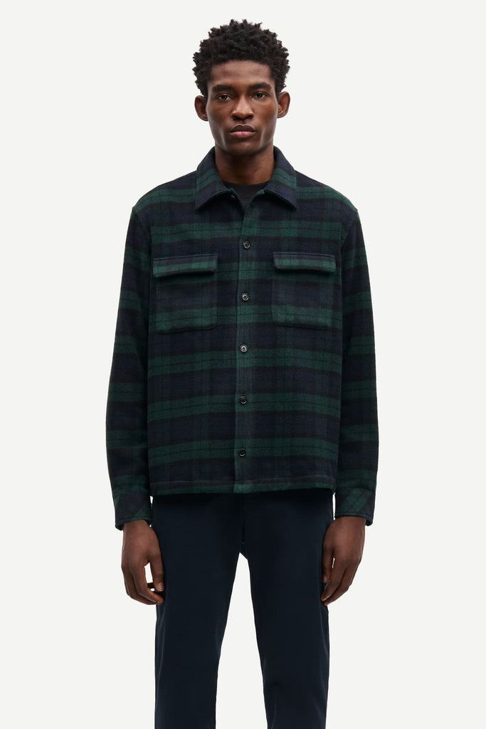 From the brand Samsøe Samsøe Women's Sacastor X H Overshirt in Salute Ch - abigail fashion