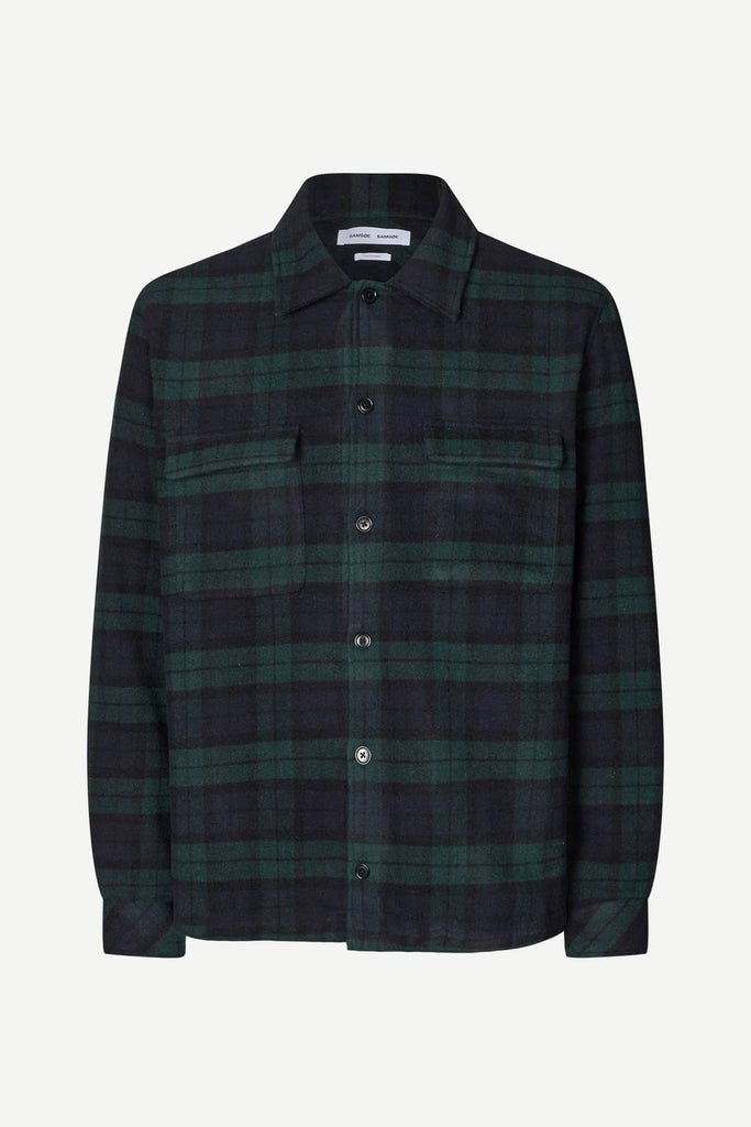 From the brand Samsøe Samsøe Women's Sacastor X H Overshirt in Salute Ch - abigail fashion