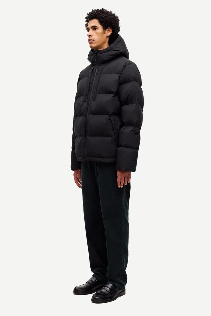 From the brand Samsøe Samsøe Women's Sajosh Puffer Jacket in Black - abigail fashion