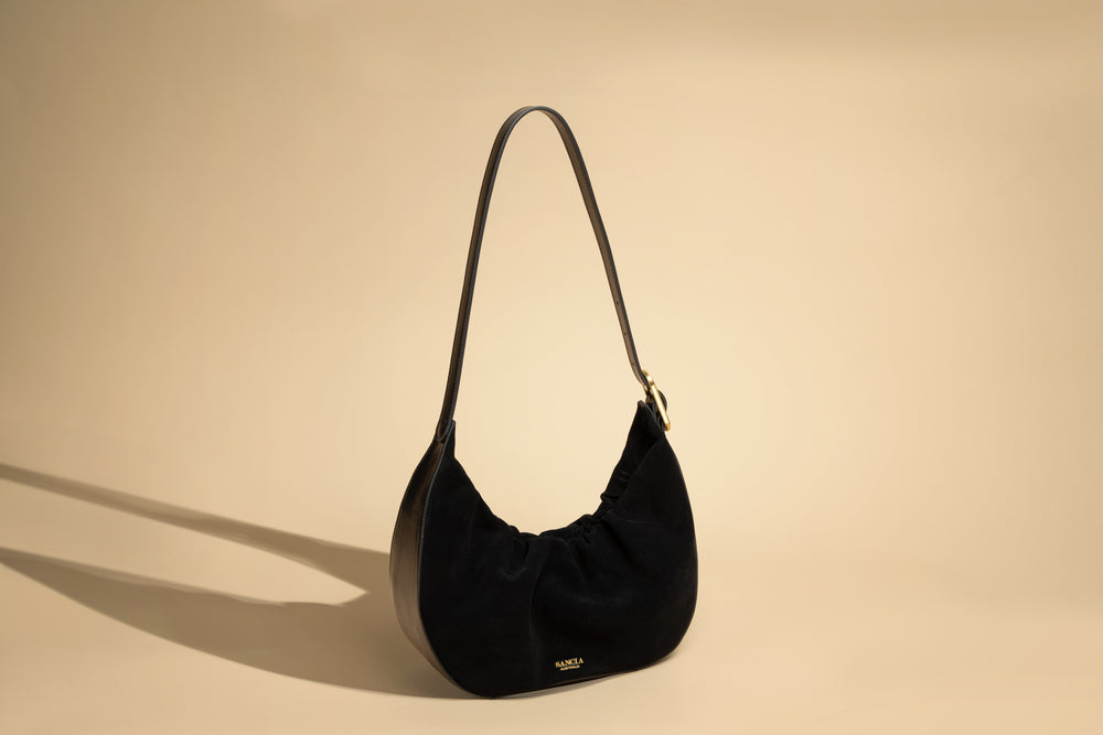 Sancia Milena Hobo Bag Black abigail fashion
