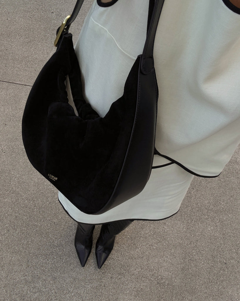 Sancia Milena Hobo Bag Black abigail fashion