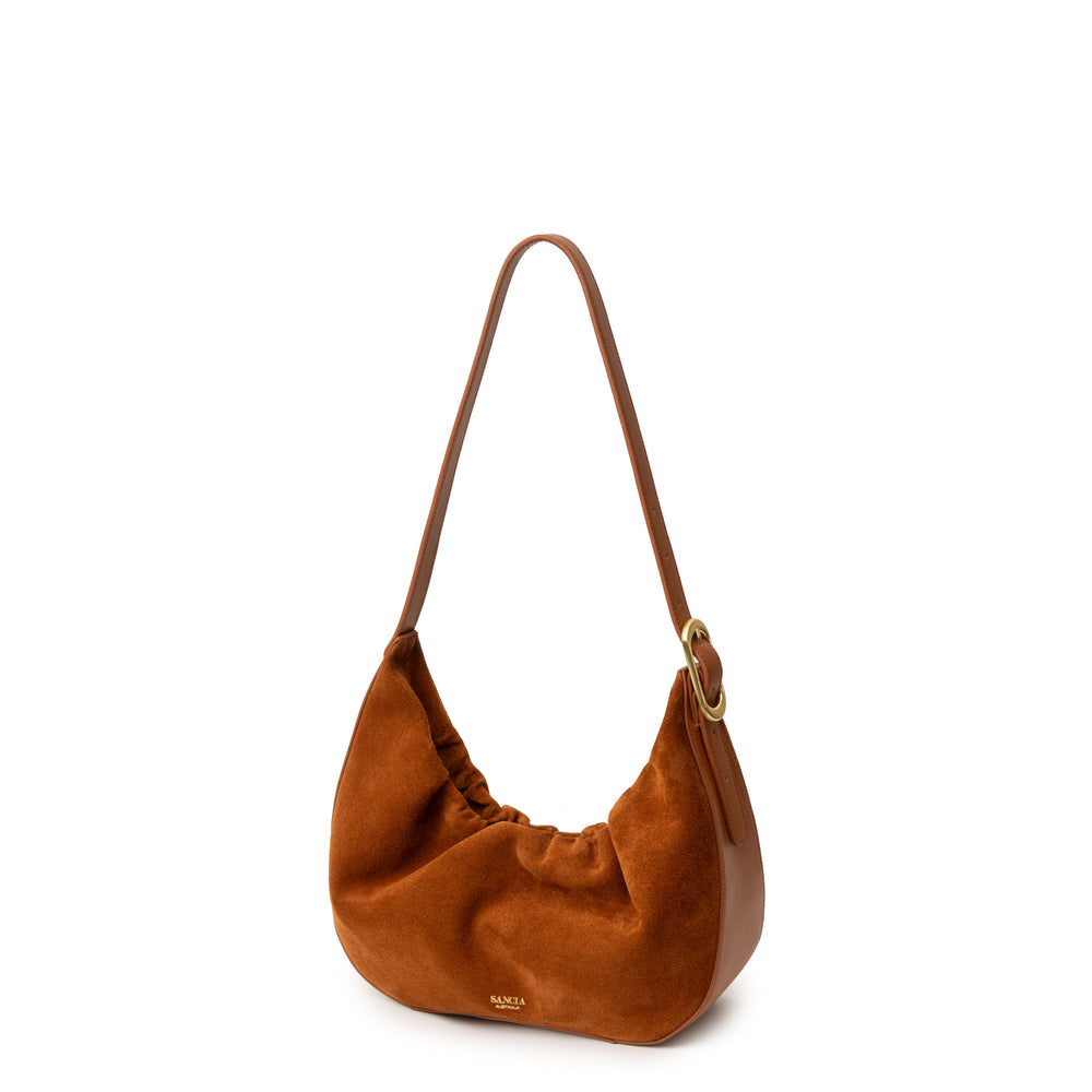Sancia Milena Hobo Bag Desert abigail fashion