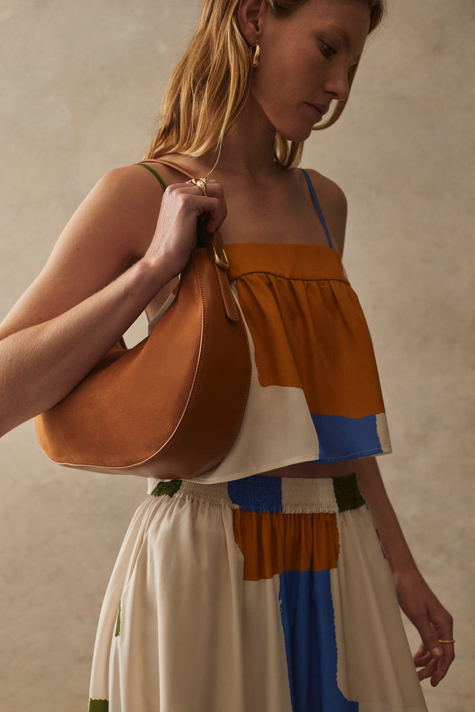 Sancia The Pilarre Handbag Walnut abigail fashion