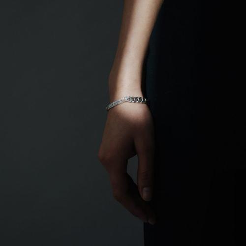 Saskia Diez Grand Bracelet Mixed Silver abigail fashion