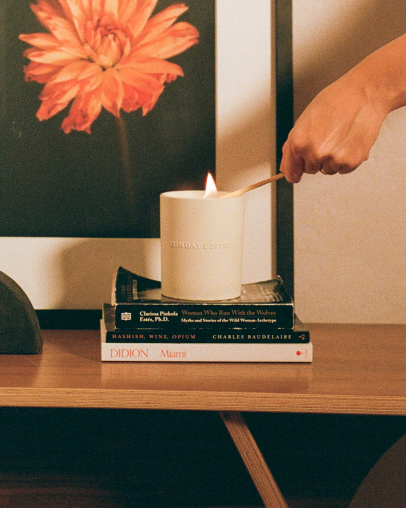 From the brand Sunday Edition Unisex Nude Candle in 255g - abigail fashion