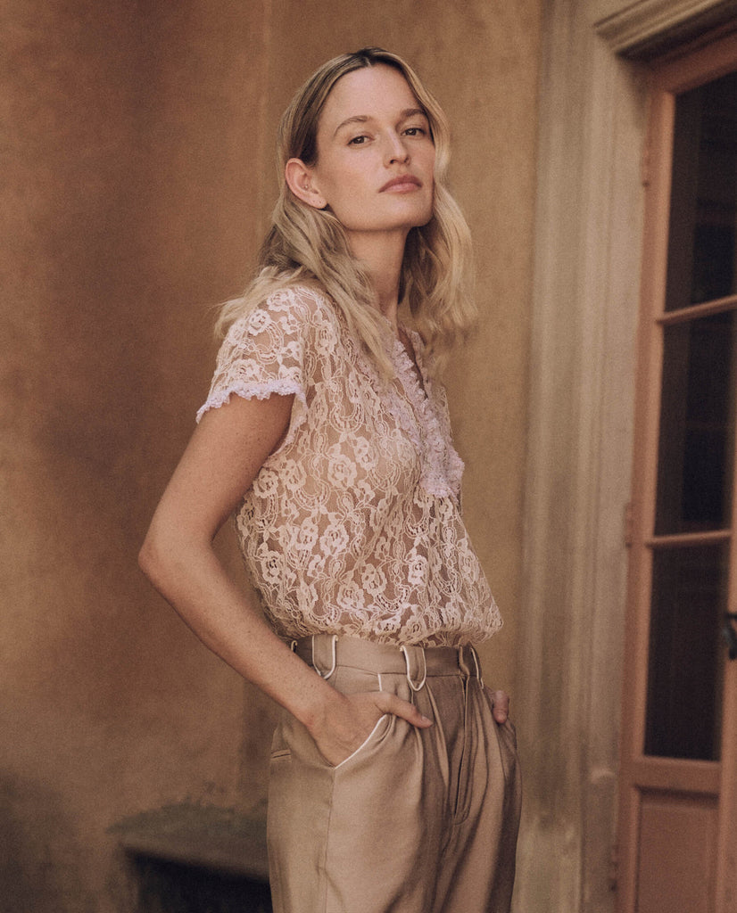 The Great The Ballad Top Vintage Blush abigail fashion