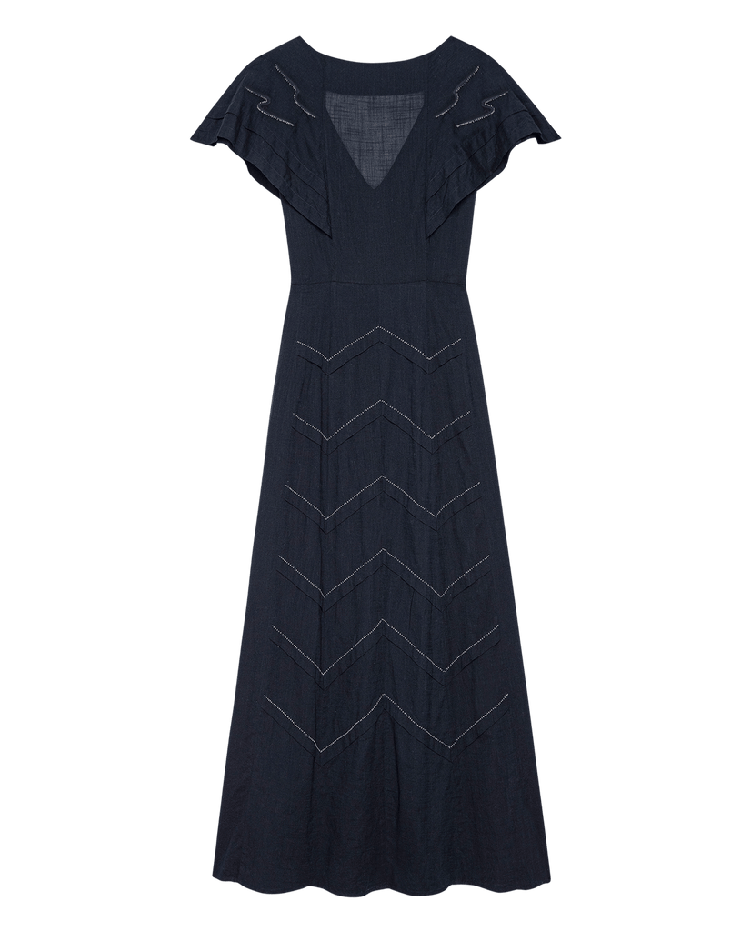 The Great The Beaded Partridge Dress Black abigail fashion