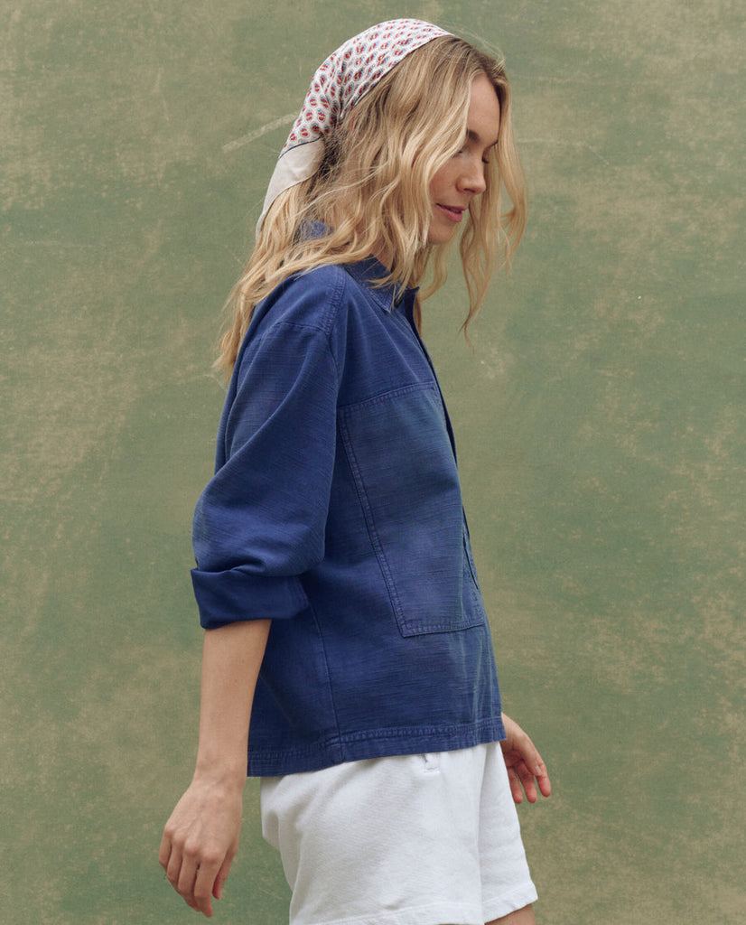 The Great The Railway Shirt Vintage Blue abigail fashion