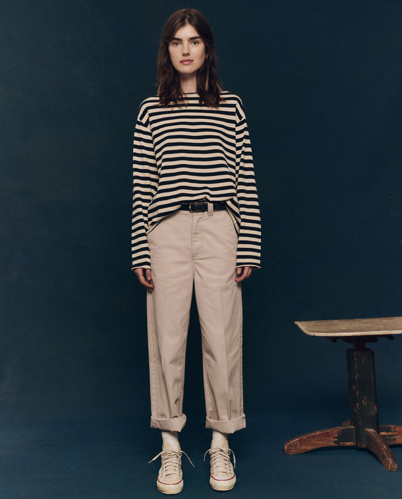 The Great The Sailor Sweater Black Stripe abigail fashion