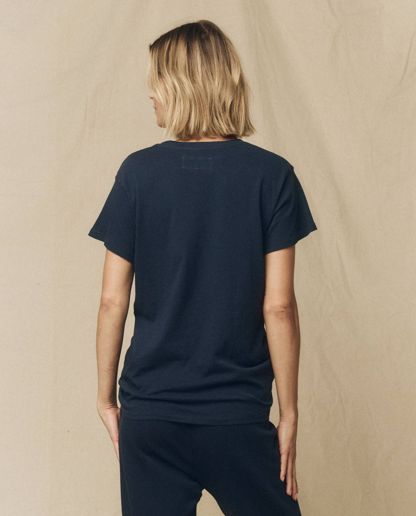 The Great The Slim Tee True Navy abigail fashion
