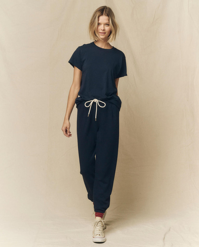 The Great The Slim Tee True Navy abigail fashion