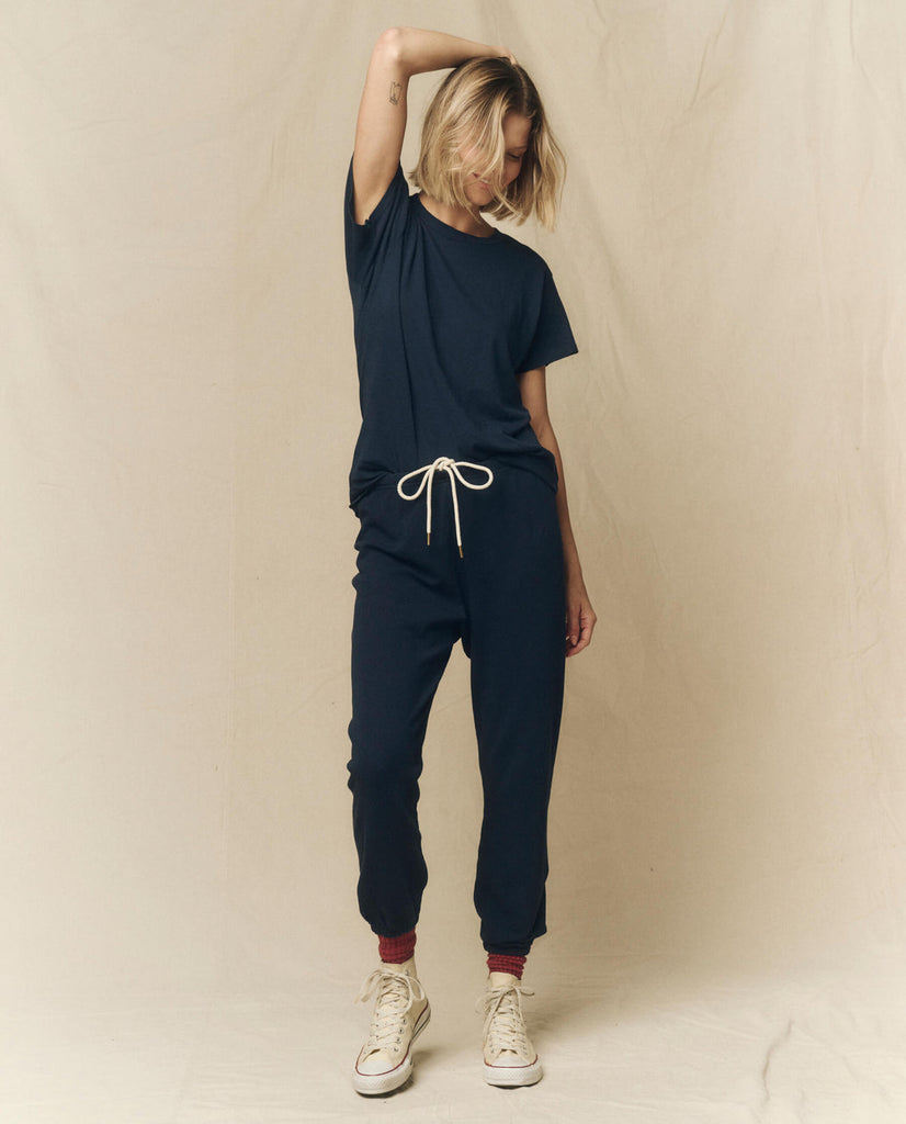 The Great The Slim Tee True Navy abigail fashion