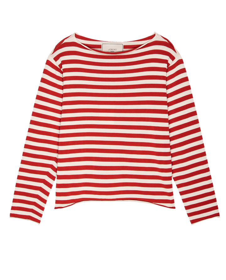 The Great Women's The Sailor Sweater Maple Stripe - abigail fashion