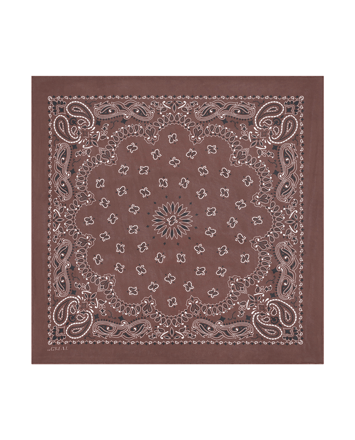 The Great Women's The Silk Bandana Chocolate - abigail fashion