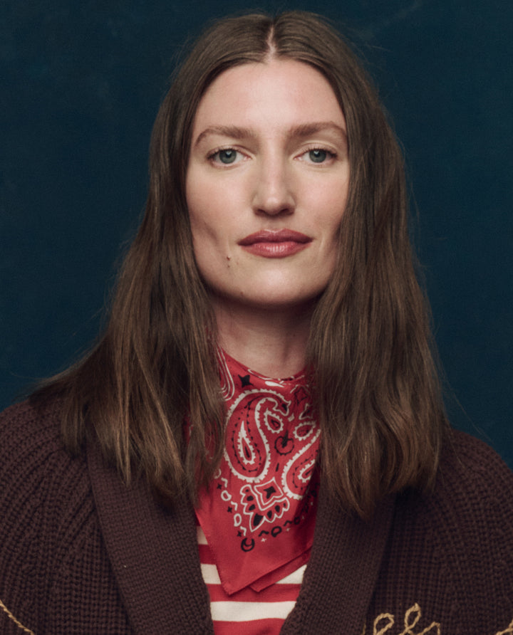 The Great Women's The Silk Bandana True Red - abigail fashion