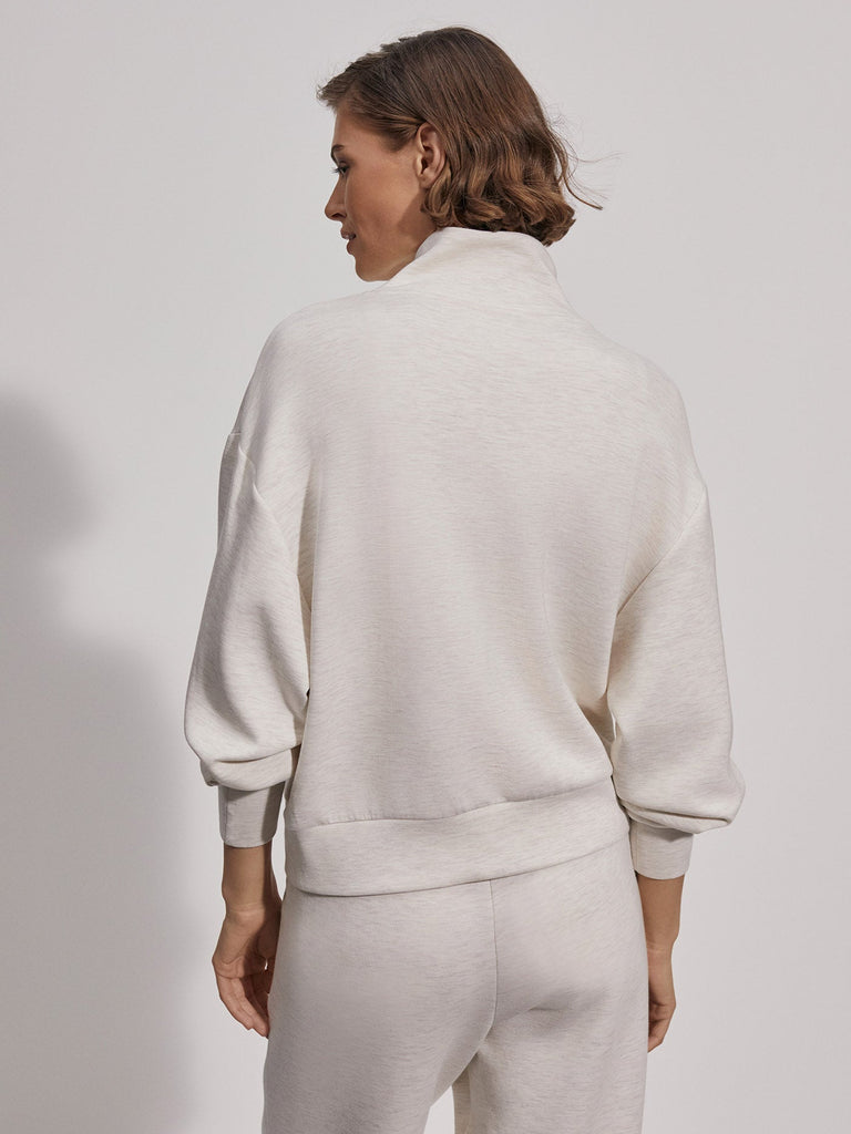 Varley Davidson Sweatshirt Ivory Marl abigail_fashion