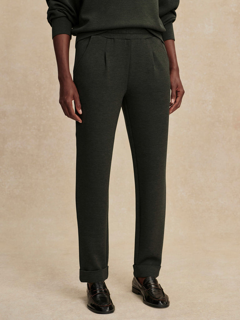 From the brand Varley Women's The Rolled Cuff Pant 28.5 in Olive Marl - abigail fashion