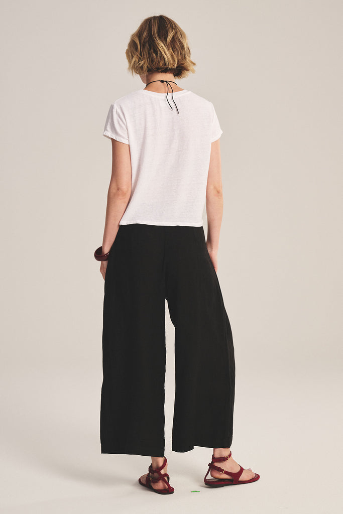 From the brand Velvet Women's Danika Woven Linen Pant in Black - abigail fashion