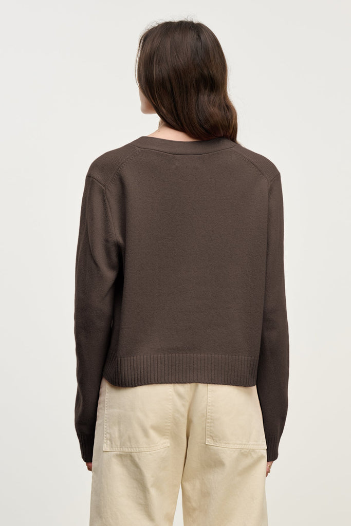From the brand Velvet Women's Etna Superb Sweater in Espresso - abigail fashion