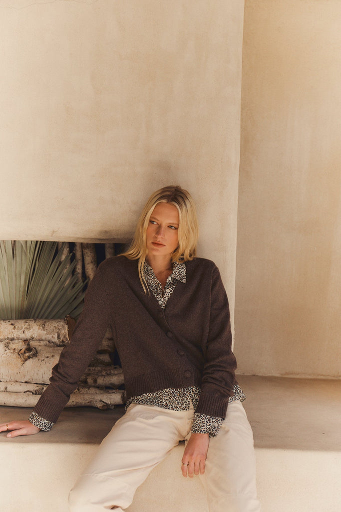 From the brand Velvet Women's Etna Superb Sweater in Espresso - abigail fashion