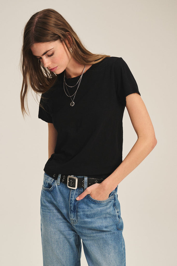 Velvet Women's Marie Original Tee Black - abigail fashion