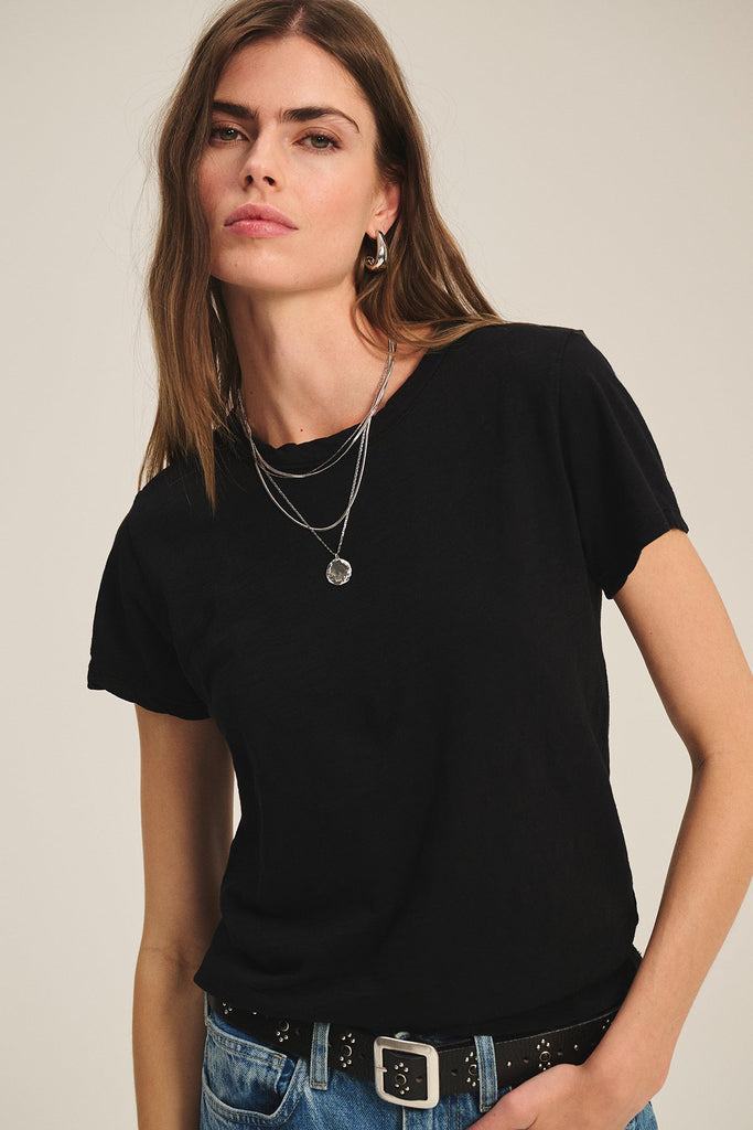 Velvet Women's Marie Original Tee Black - abigail fashion