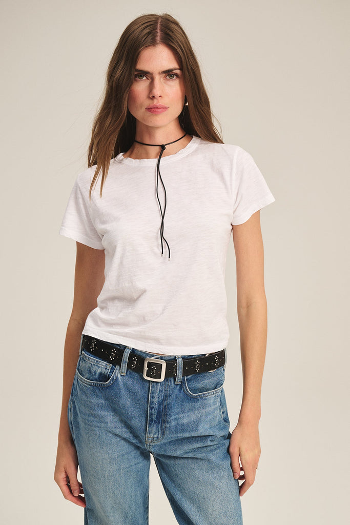 Velvet Women's Marie Original Tee White - abigail fashion
