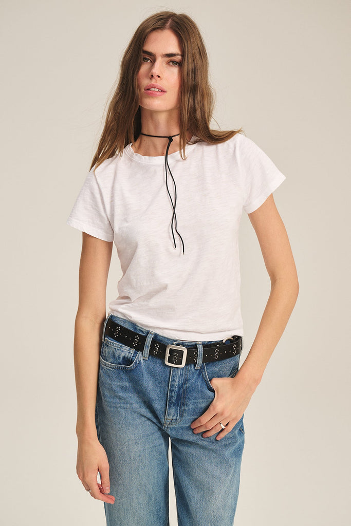 Velvet Women's Marie Original Tee White - abigail fashion