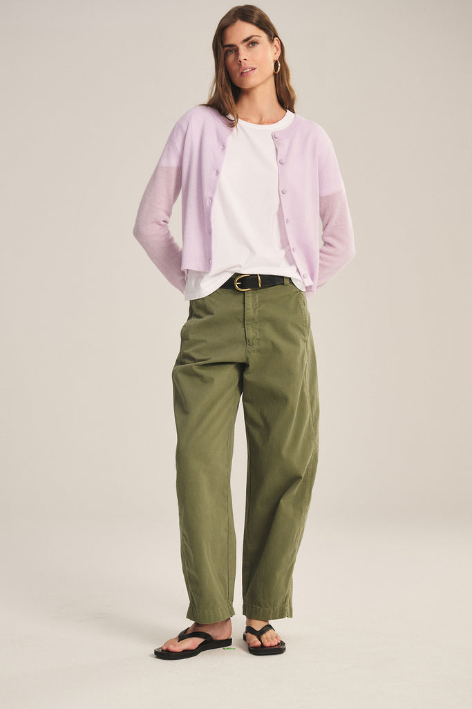 From the brand Velvet Women's Tenley Sanded Twill Pant in Axe - abigail fashion
