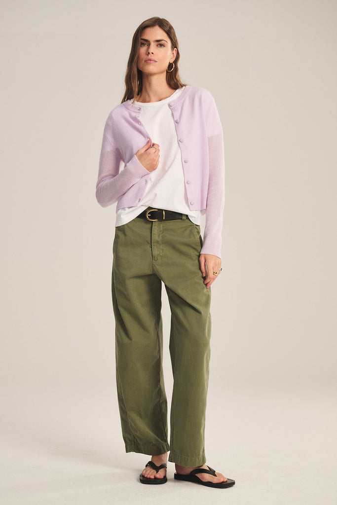 From the brand Velvet Women's Tenley Sanded Twill Pant in Axe - abigail fashion
