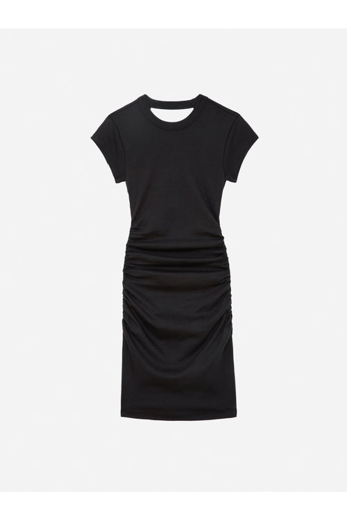 Zadig & Voltaire Aida Hj Studs Dress Carbone abigail fashion