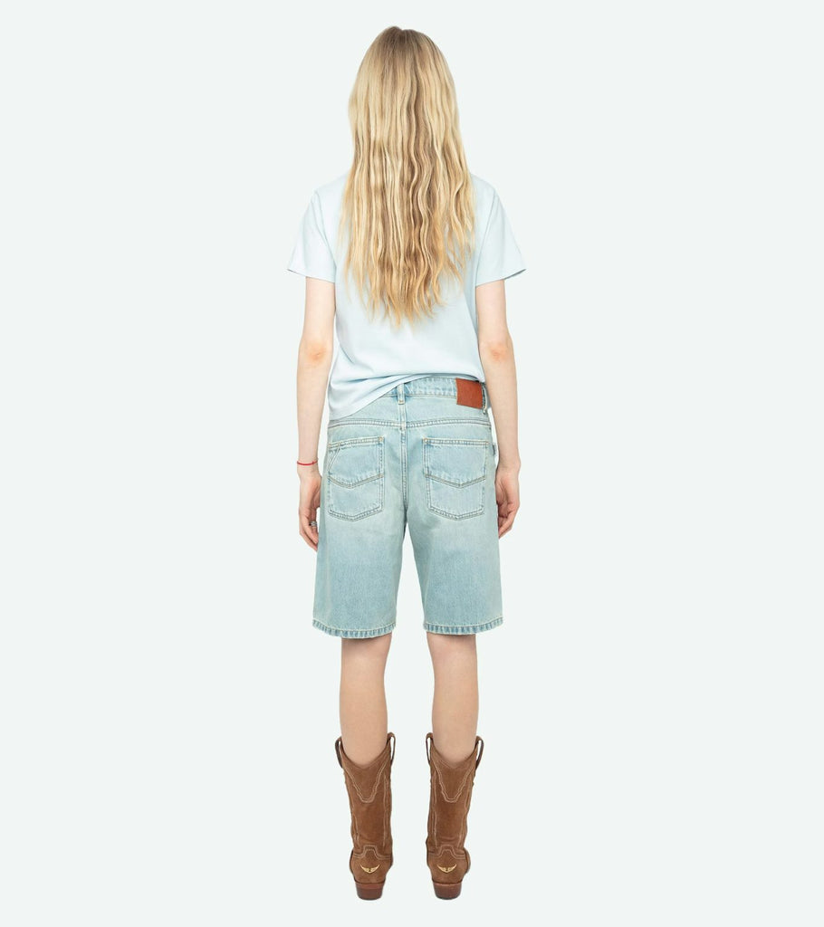 Zadig & Voltaire Alys Hc Fishnet T-Shirt Cloud abigail fashion