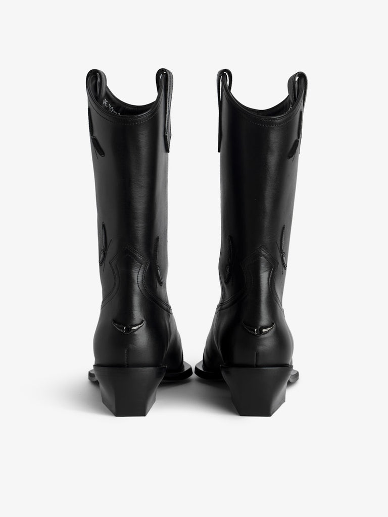 Zadig & Voltaire Cara Western Boots Black abigail fashion