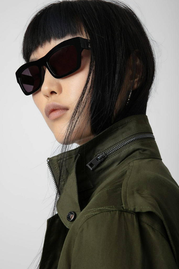 Zadig & Voltaire Kayaka Lyocell Military Jacket Wakame abigail_fashion