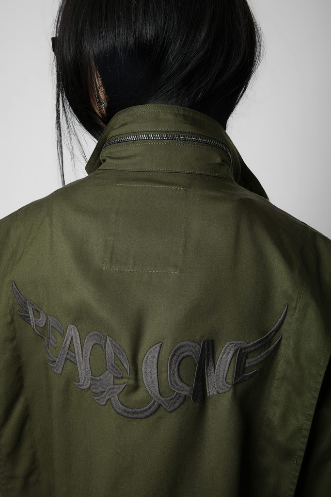 Zadig & Voltaire Kayaka Lyocell Military Jacket Wakame abigail_fashion