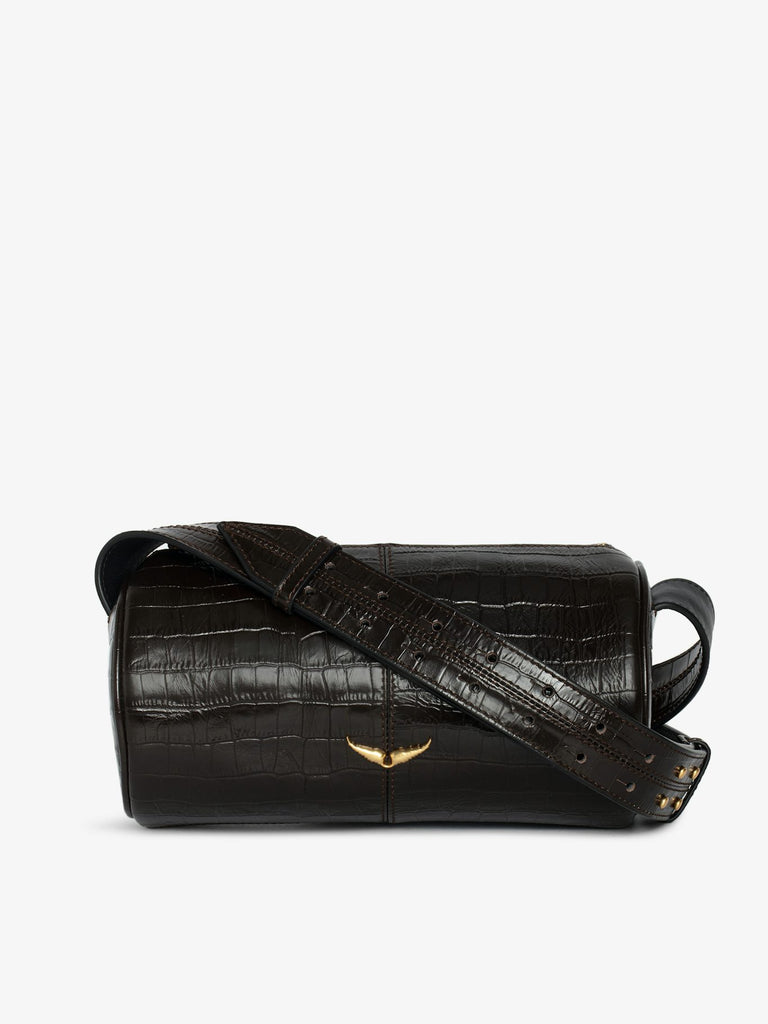 Zadig & Voltaire Women's Le Doudou Embossed Croco Bag Wood - abigail fashion