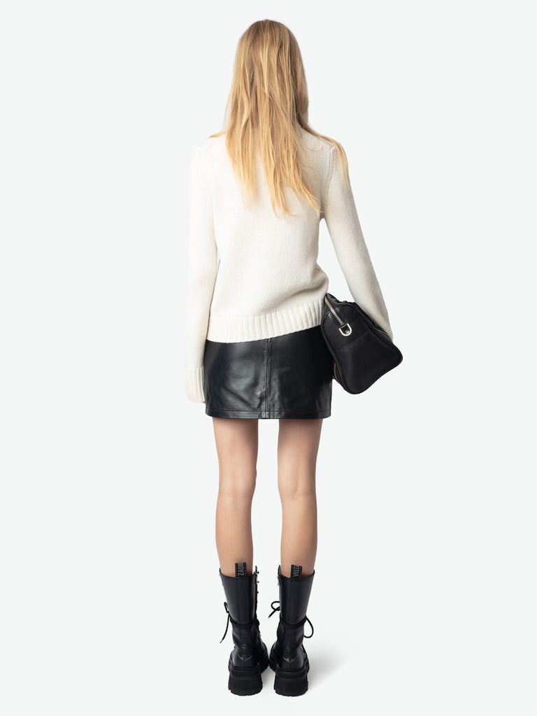 Zadig & Voltaire Malty Jumper "We Heart" Ecru abigail fashion