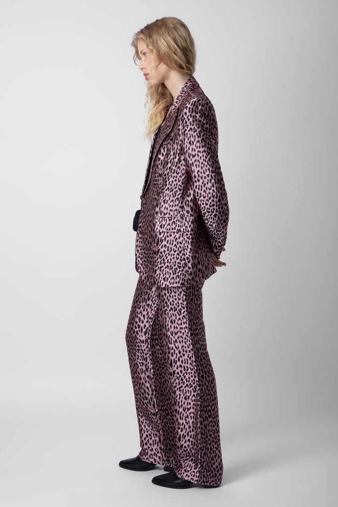 Zadig & Voltaire Pomy Leopard Jacquard Trousers Rose Bach&Co