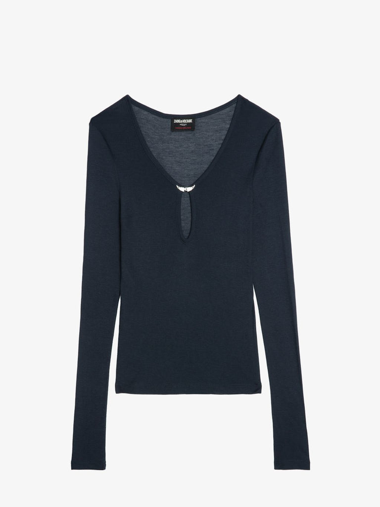 Zadig & Voltaire Tunisian Tina T-Shirt Encre abigail fashion