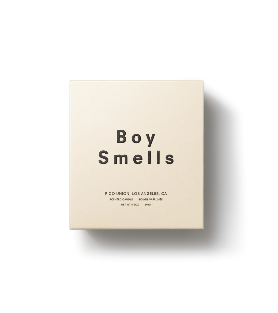 Boysmells Cashmere Kush Candle Cannabis Flower, Cashmere Wood, White Amber, Vetiver, Tulip And Powdery Musk Bach&Co