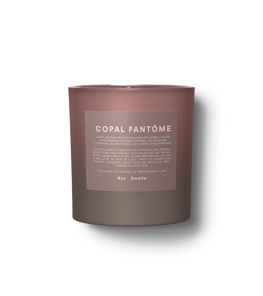 Boysmells Copal Fant Candle Copal, Nutmeg, Charred Clove, Pine Tar, Leather, Vanilla And Akigalawood Bach&Co