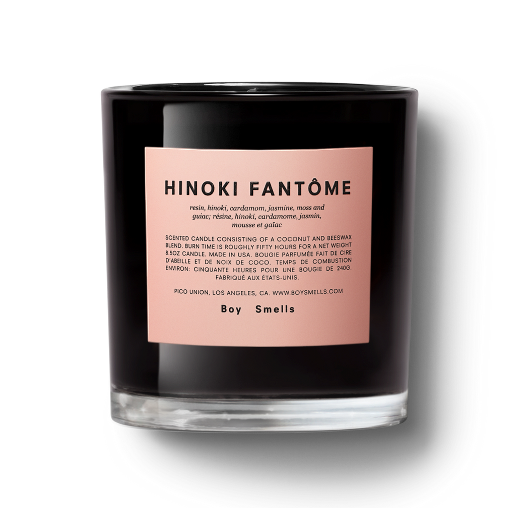 Boysmells Hinoki Fantome Candle Japanese Cypress And Jasmine Petals Bach&Co 01